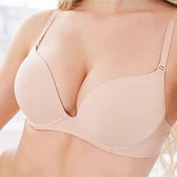 cream colored bra on a woman